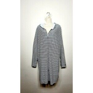 COOLIBAR Wailea Swim Cover-Up PLUS 3X Women UPF 50 Zip Hood Pocket Stripe CRUISE